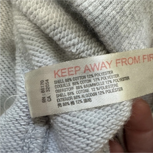 Anthropologie Jason Yun Medium Gray Sweatshirt Sweater ~ Doves Novelty Casual - Picture 9 of 9